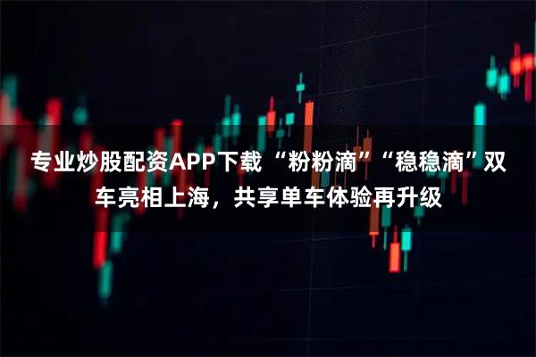 专业炒股配资APP下载 “粉粉滴”“稳稳滴”双车亮相上海，共享单车体验再升级